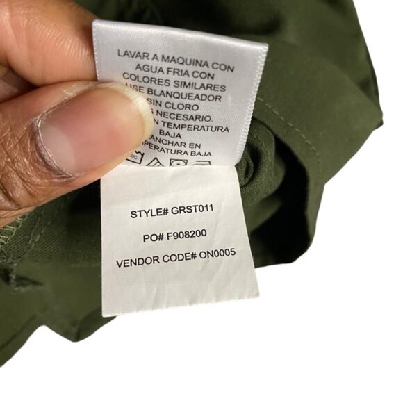 Grey's Anatomy Hunter Green Spandex Stretch Top - Picture 5 of 7